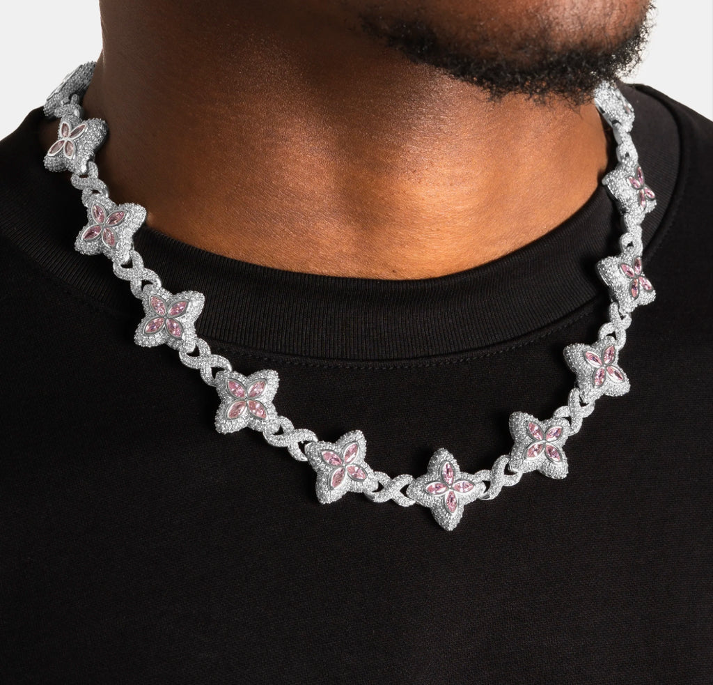 Pink Clover Infinity Chain