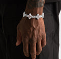 Bracelet Infini Trèfle Rose