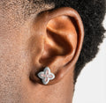 Boucles d'Oreilles Trèfle Rose